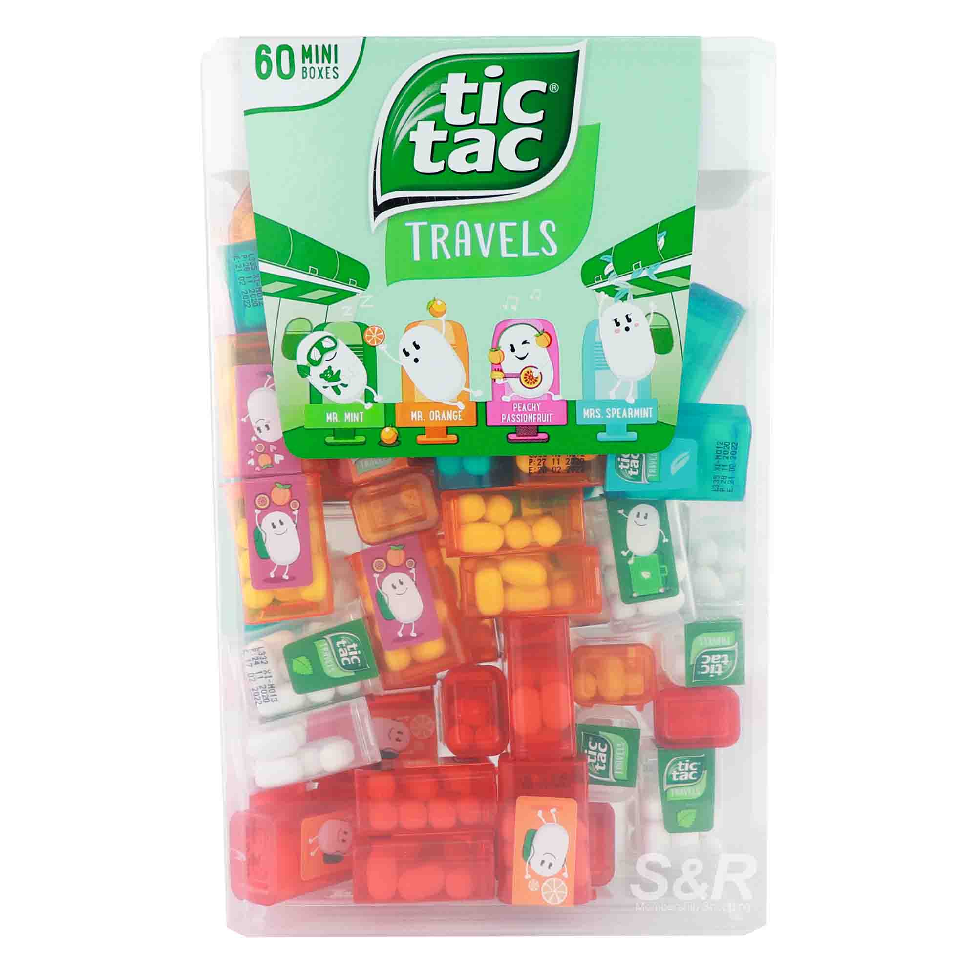 Tic Tac Travels Flavored Drops 60 mini boxes